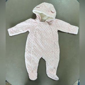 Heart Print baby bunting